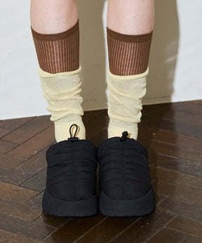 Patted Shirring Sabot Shoes