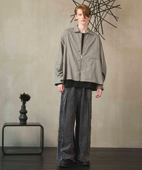 [Sales open at 12:00 on Saturday, September 13th] [Italian Dead Stock Fabric] Prime-Over 2way Zip Shirts