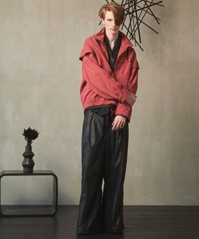 Radial Darts Prime-Over Open Collar Shirt