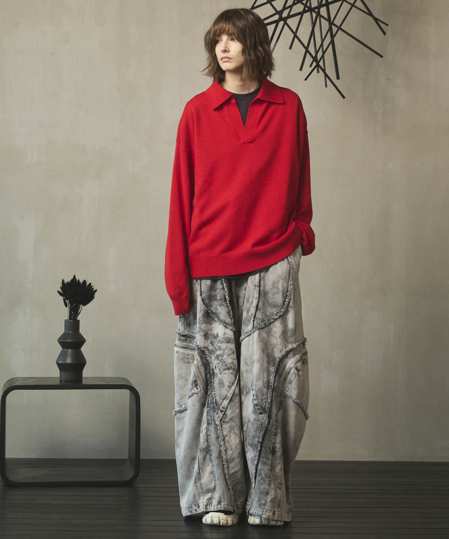 [25AW PRE-ORDER] Cashfeel Extra Fine Merino Wool Prime-Over Skipper Knit Pullover