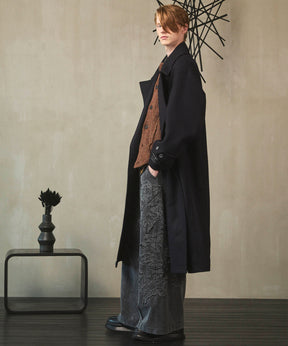 Super140s Prime-Over Melton Double Breasted Coat