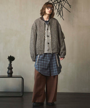 [Sales open at 12:00 on Saturday, September 13th] [Italian Dead Stock Fabric] Prime-Over Maxi Shirts Coat