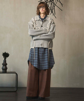 [Sales open at 12:00 on Saturday, September 13th] [Italian Dead Stock Fabric] Prime-Over Maxi Shirts Coat