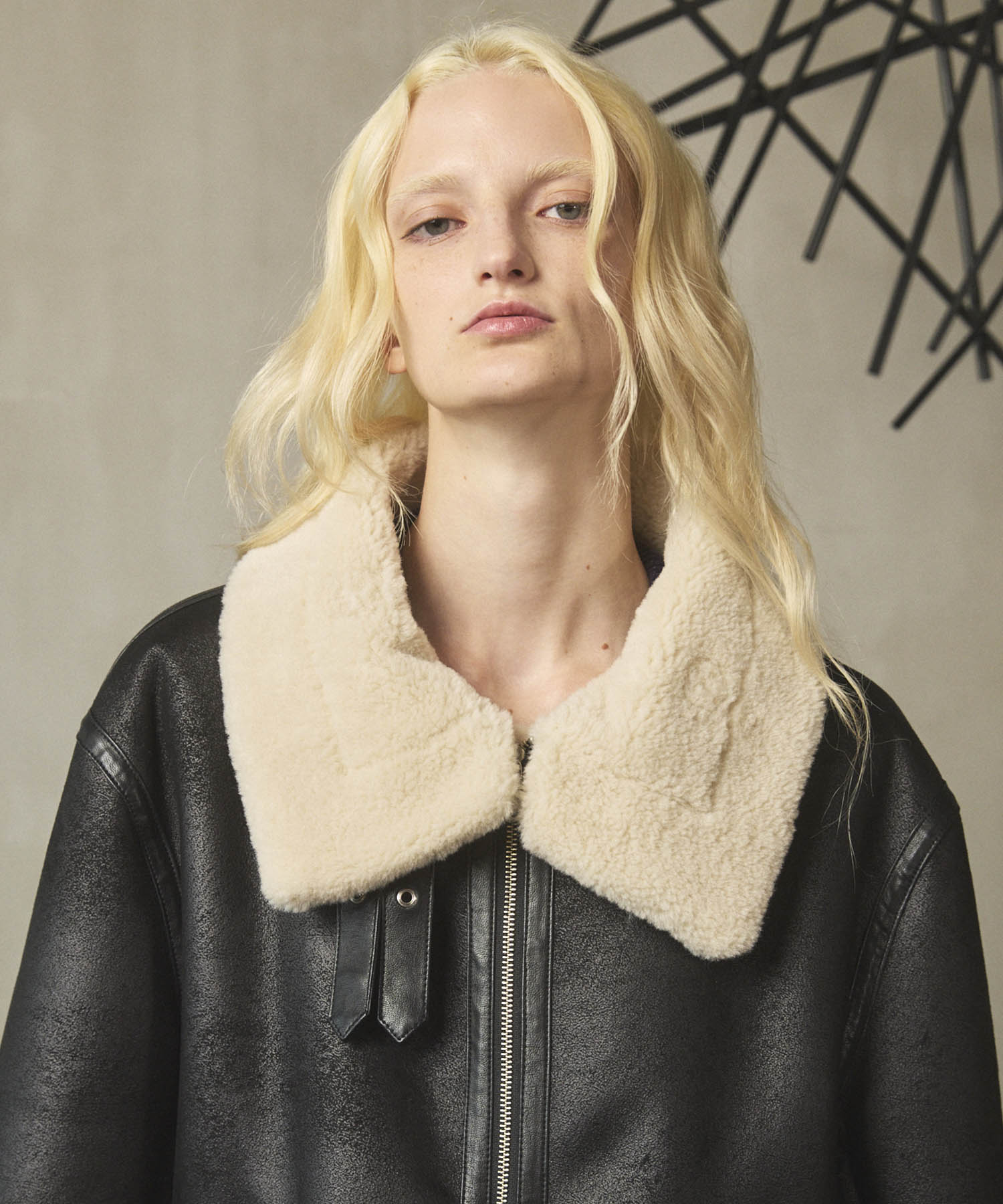 B-3 Fake Mouton Jacket