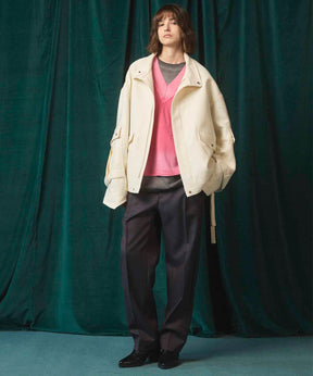 Gradation Short Length Prime-Over V-Neck Knit Pullover