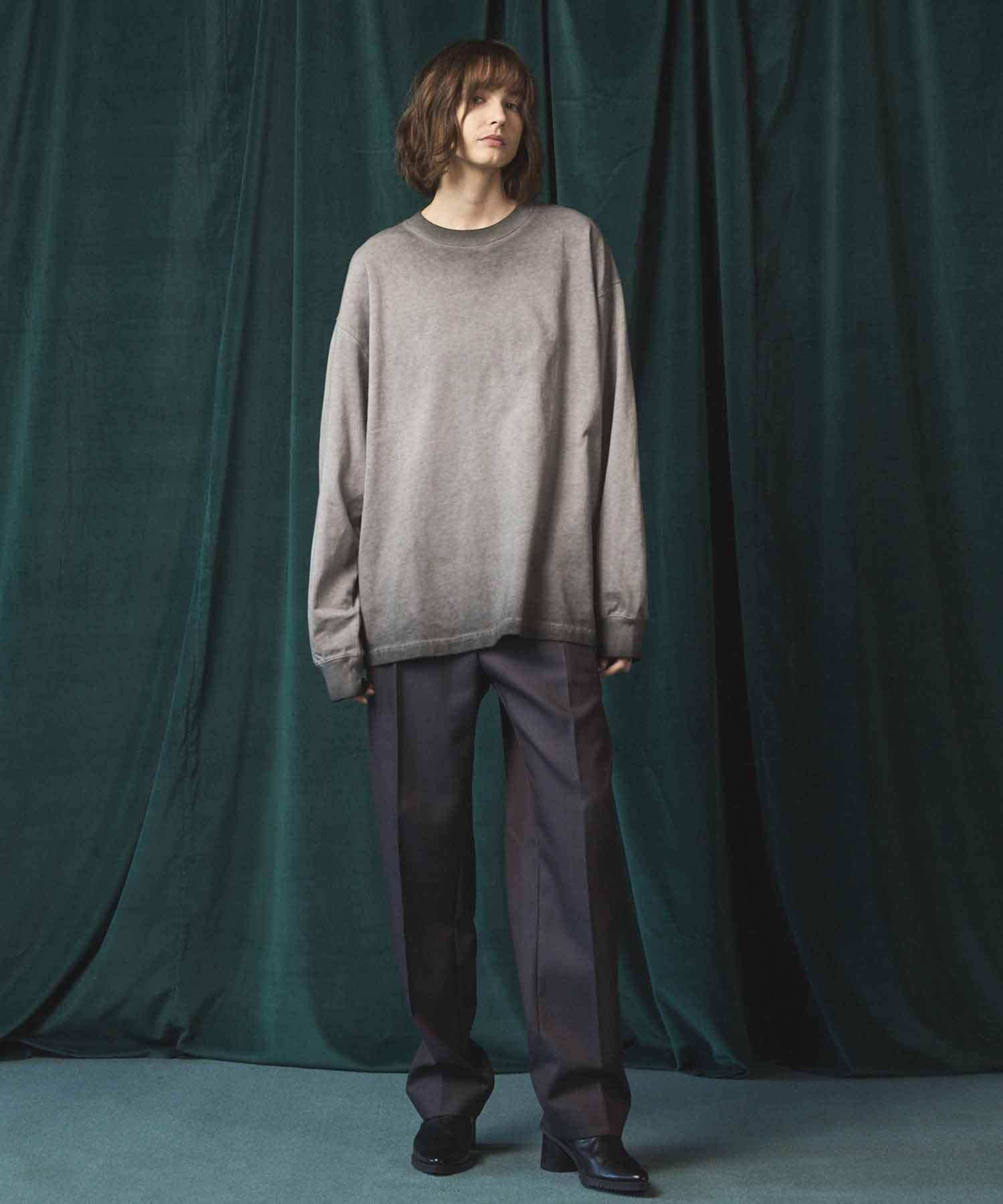 4 색 샹 브레이 세탁 가능한 양모 원은 직선 바지