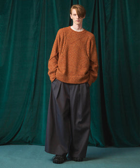 Gradation Short Length Prime-Over V-Neck Knit Pullover