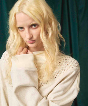 Gradation Short Length Prime-Over V-Neck Knit Pullover