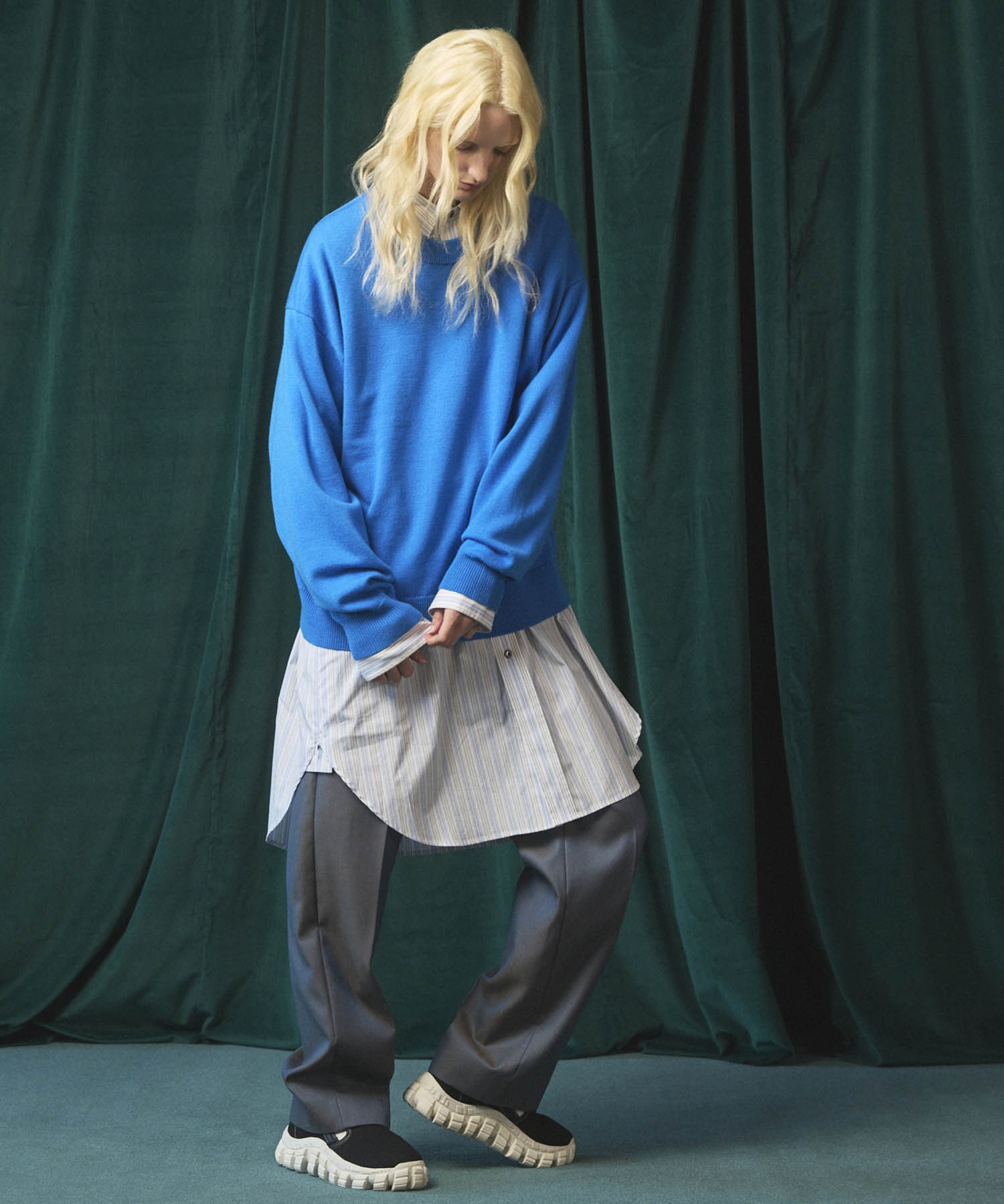 [25AW PRE-ORDER] Cashfeel Extra Fine Merino Wool Prime-Over Crew Neck Knit Pullover