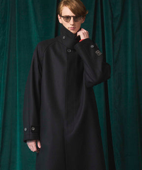 Super140s Prime-Over Melton Balmachan Coat