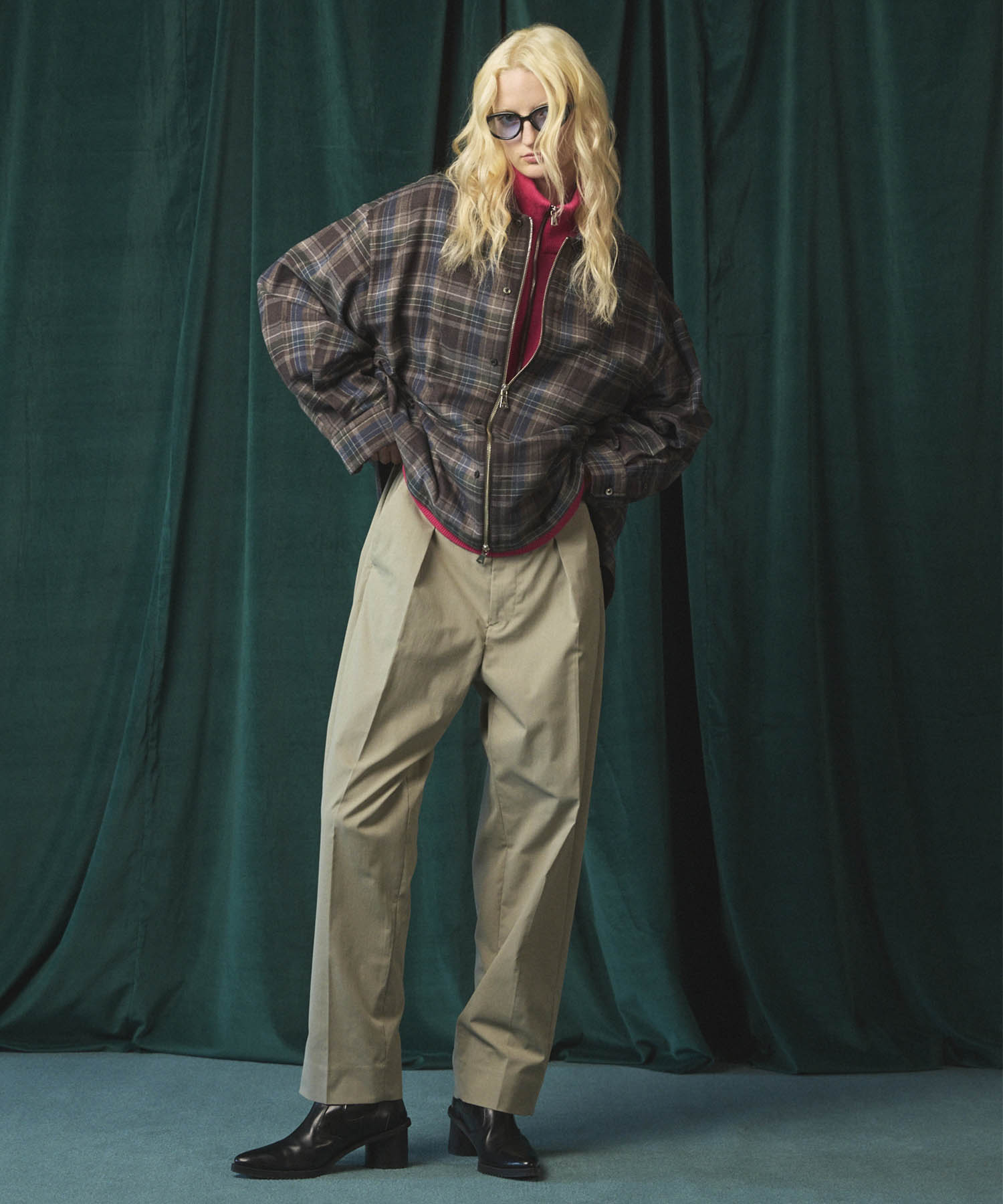 [Sales open at 12:00 on Saturday, September 13th] [Italian Dead Stock Fabric] Prime-Over 2way Zip Shirts