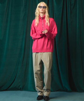 [25AW PRE-ORDER] Cashfeel Extra Fine Merino Wool Prime-Over Half Zip Knit Pullover