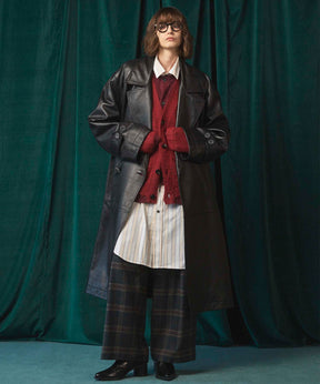 [Sales open at 12:00 on Saturday, September 13th] [Italian Dead Stock Fabric] Prime-Over Maxi Shirts Coat