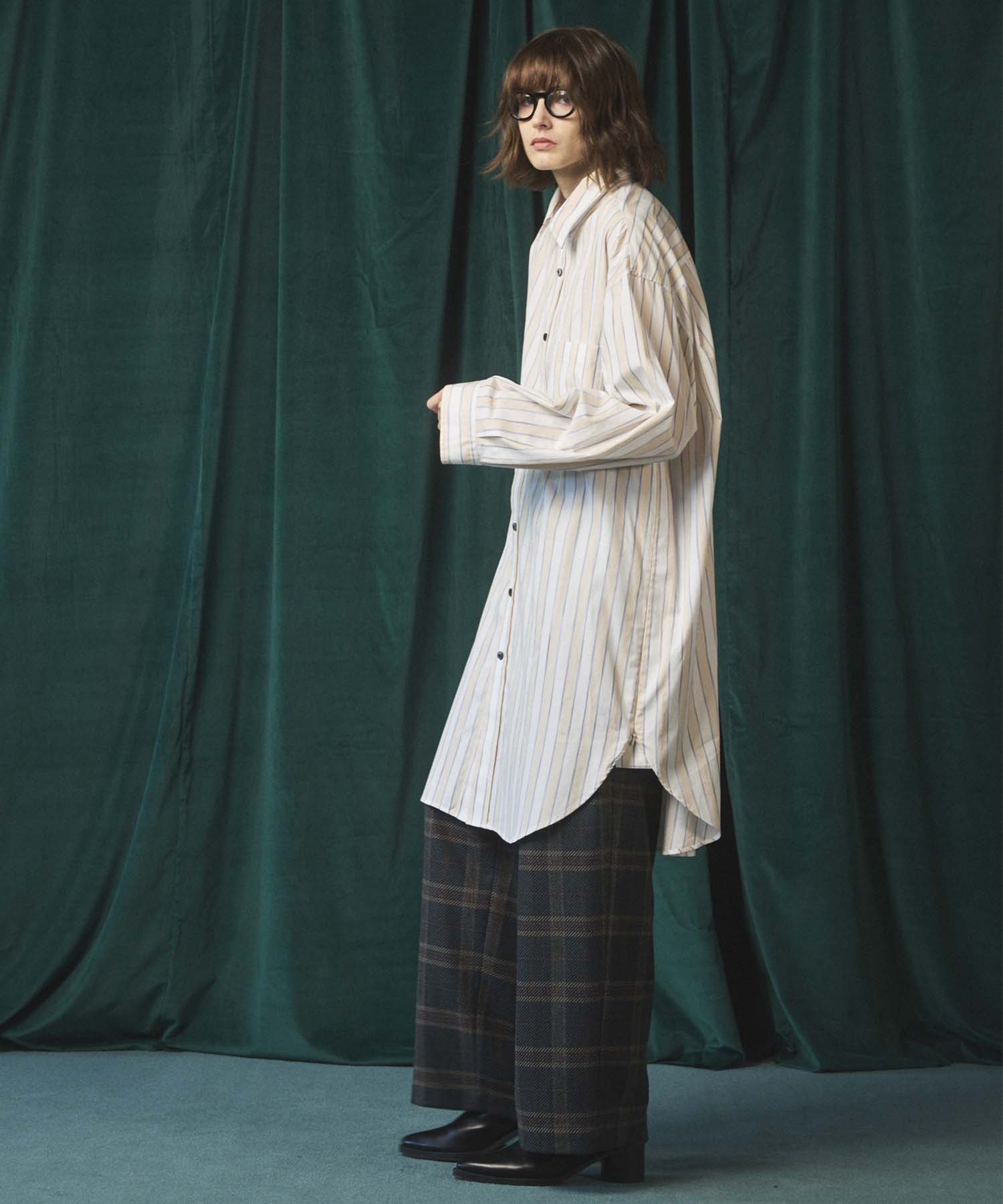 [Sales open at 12:00 on Saturday, September 13th] [Italian Dead Stock Fabric] Prime-Over Maxi Shirts Coat