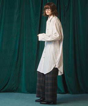 [Sales open at 12:00 on Saturday, September 13th] [Italian Dead Stock Fabric] Prime-Over Maxi Shirts Coat