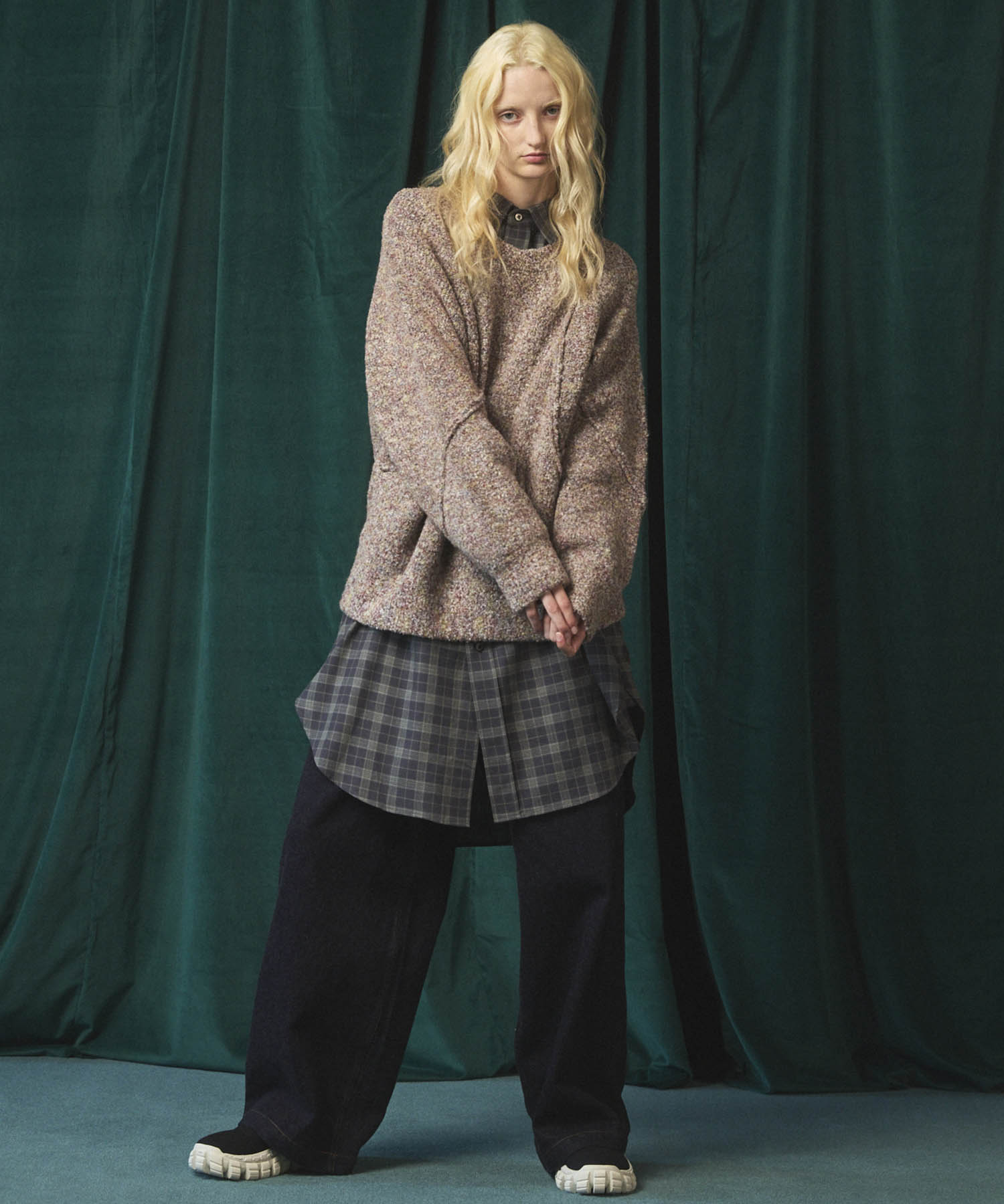 [Sales open at 12:00 on Saturday, September 13th] [Italian Dead Stock Fabric] Prime-Over Maxi Shirts Coat