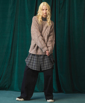 Gradation Short Length Prime-Over V-Neck Knit Pullover