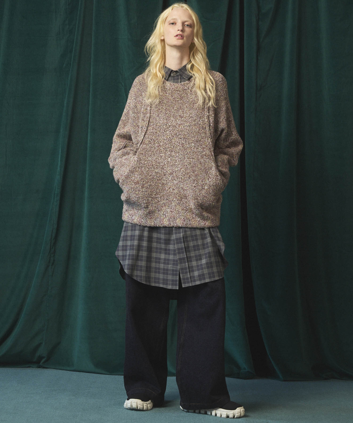 [Sales open at 12:00 on Saturday, September 13th] [Italian Dead Stock Fabric] Prime-Over Maxi Shirts Coat