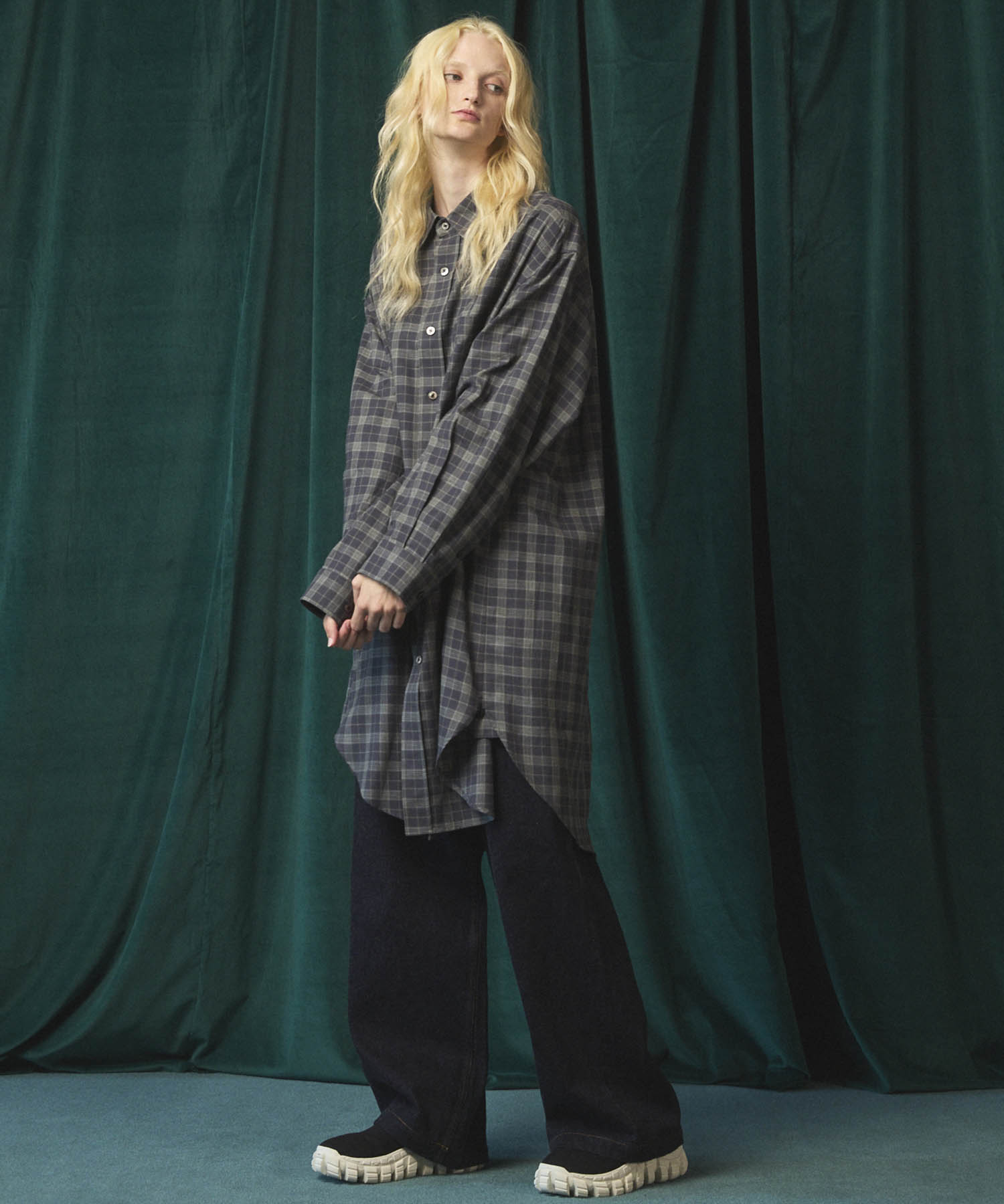 [Sales open at 12:00 on Saturday, September 13th] [Italian Dead Stock Fabric] Prime-Over Maxi Shirts Coat