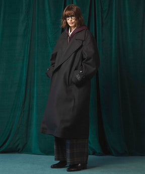 Super140s Prime-Over Melton Double Breasted Coat