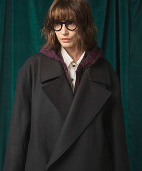 Super140s Prime-Over Melton Double Breasted Coat