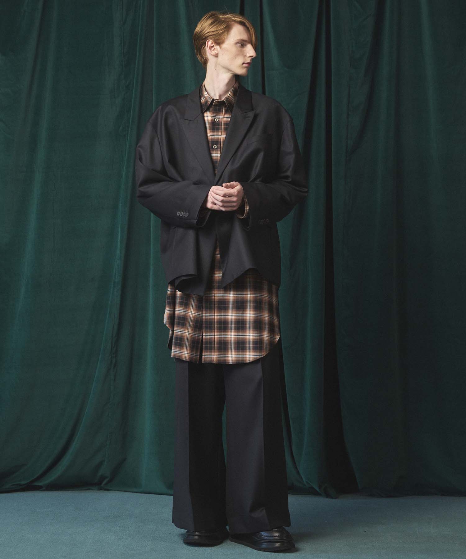 [Sales open at 12:00 on Saturday, September 13th] [Italian Dead Stock Fabric] Prime-Over Maxi Shirts Coat