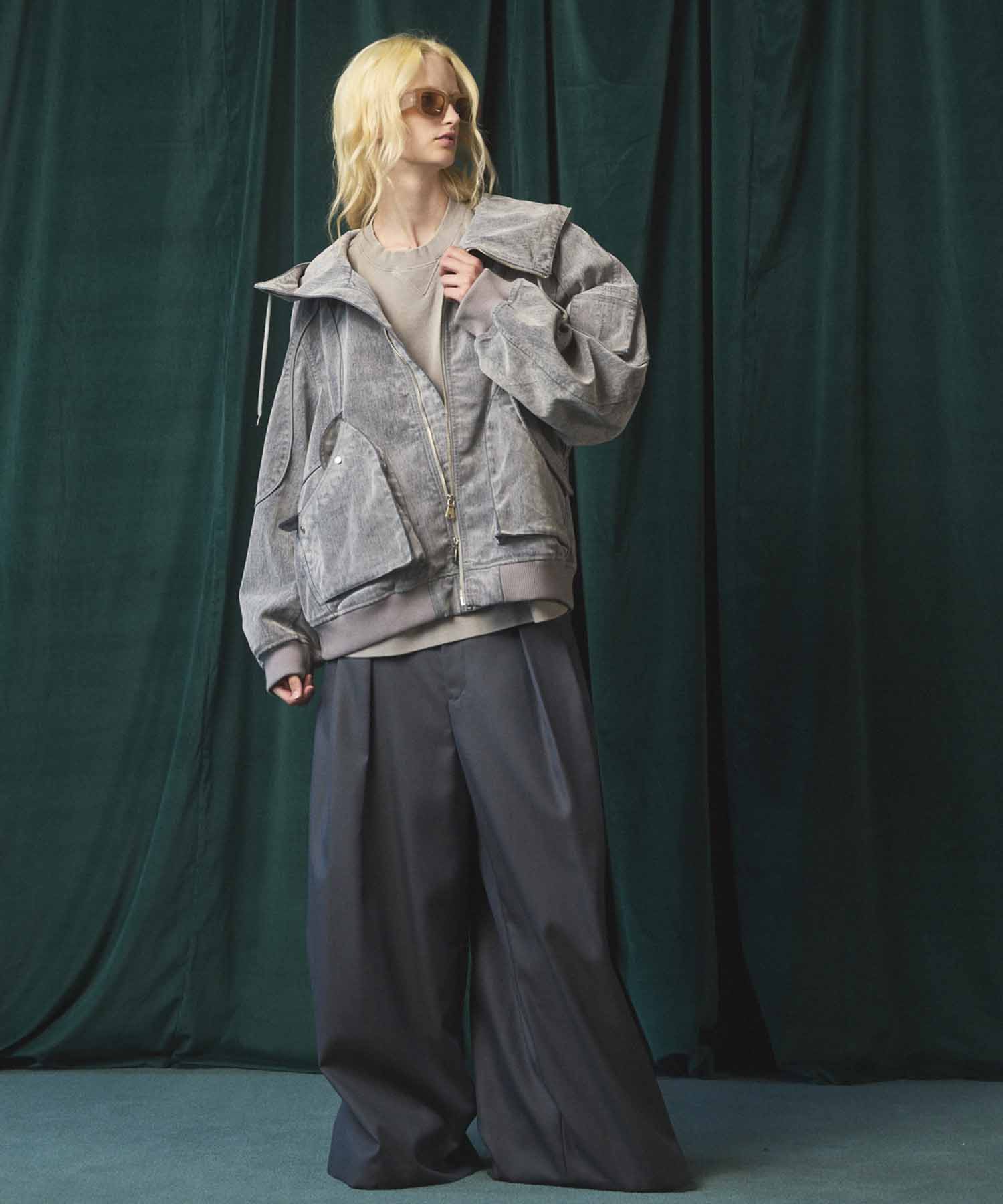 Different Material Docking Prime-Over Military Blouson