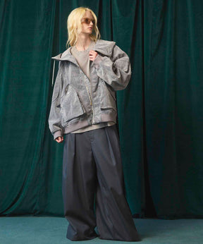 Different Material Docking Prime-Over Military Blouson