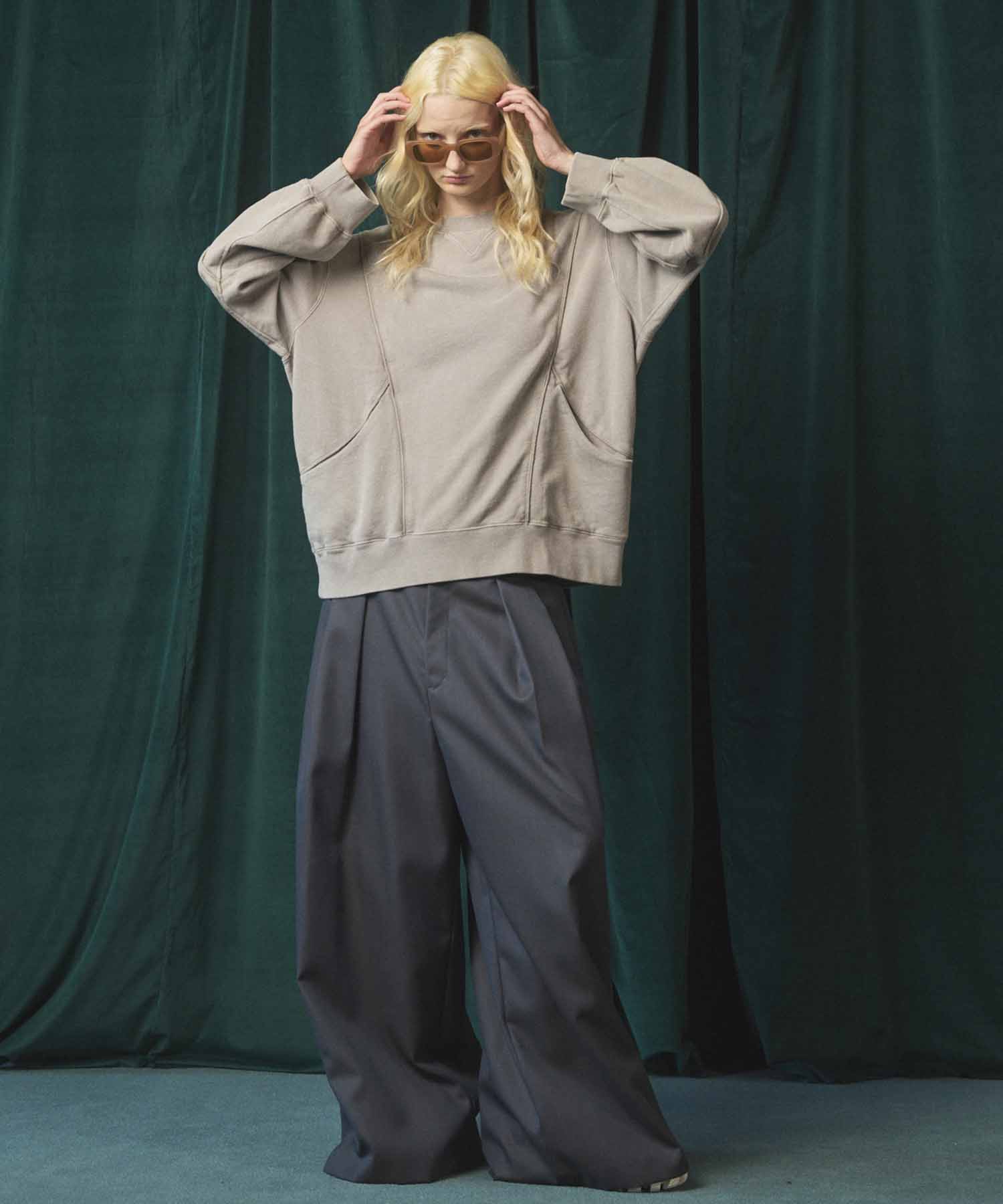 Prime-Over Crew Neck Long Sleeve Waffle T-Shirt