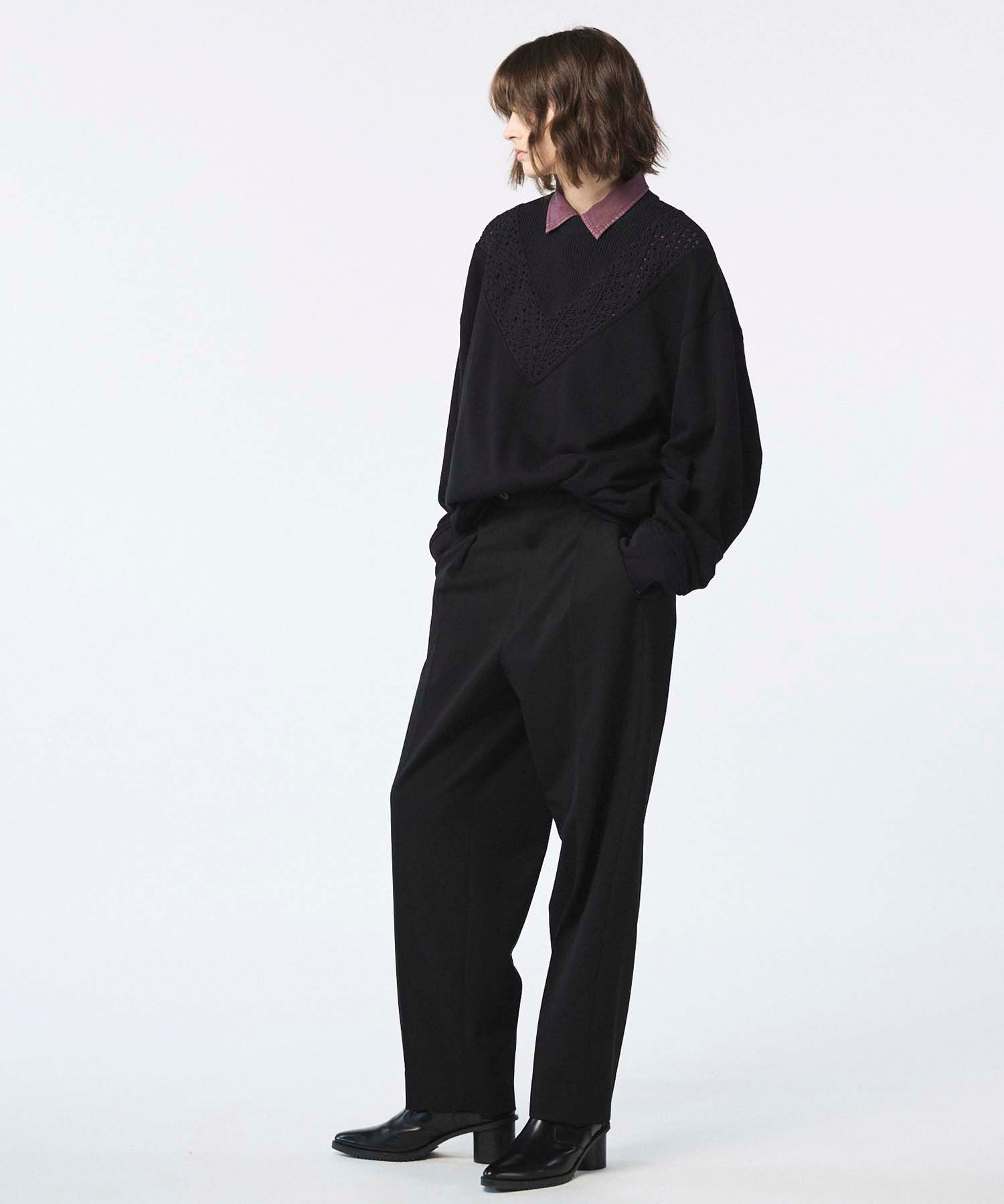 Gradation Short Length Prime-Over V-Neck Knit Pullover