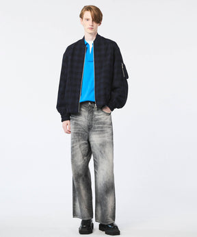 [Sale starts at 12:00 pm on Saturday, September 13th] [Italian Dead Stock Fabric] Prime-Over MA-1 Bomber Jacket