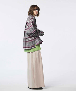 4 Colors Chambray Washable Wool Baggy Wide Pants