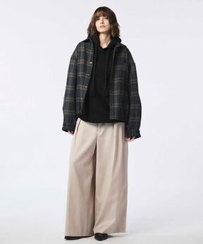 4 Colors Chambray Washable Wool Baggy Wide Pants