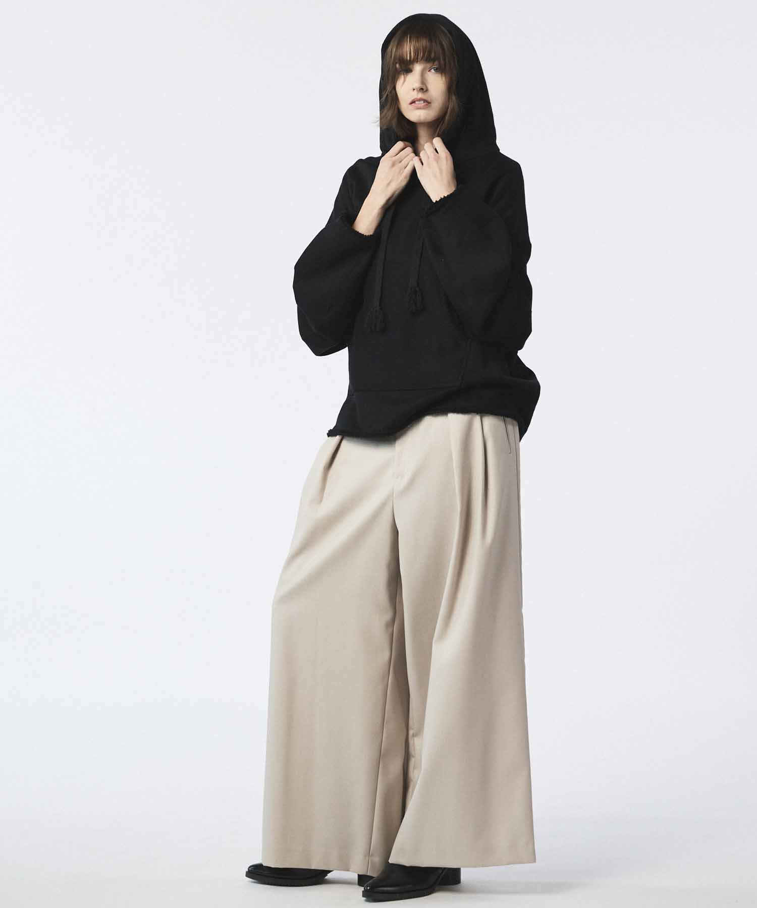 4 Colors Chambray Washable Wool Baggy Wide Pants