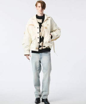 [25AW PRE-ORDER] Botanical Jacquard Prime-Over Crew Neck Knit Pullover