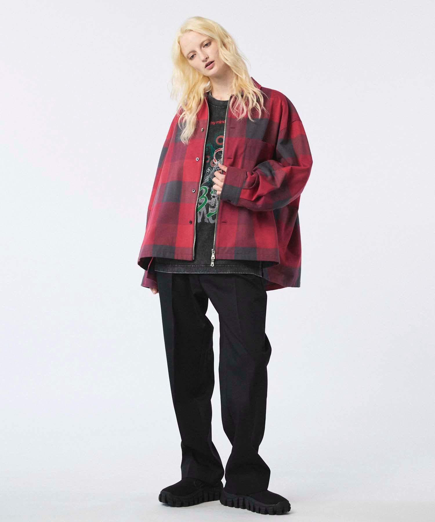 Artist Graphical Embroidery Prime-Over Crew Neck Long Sleeve T-Shirt