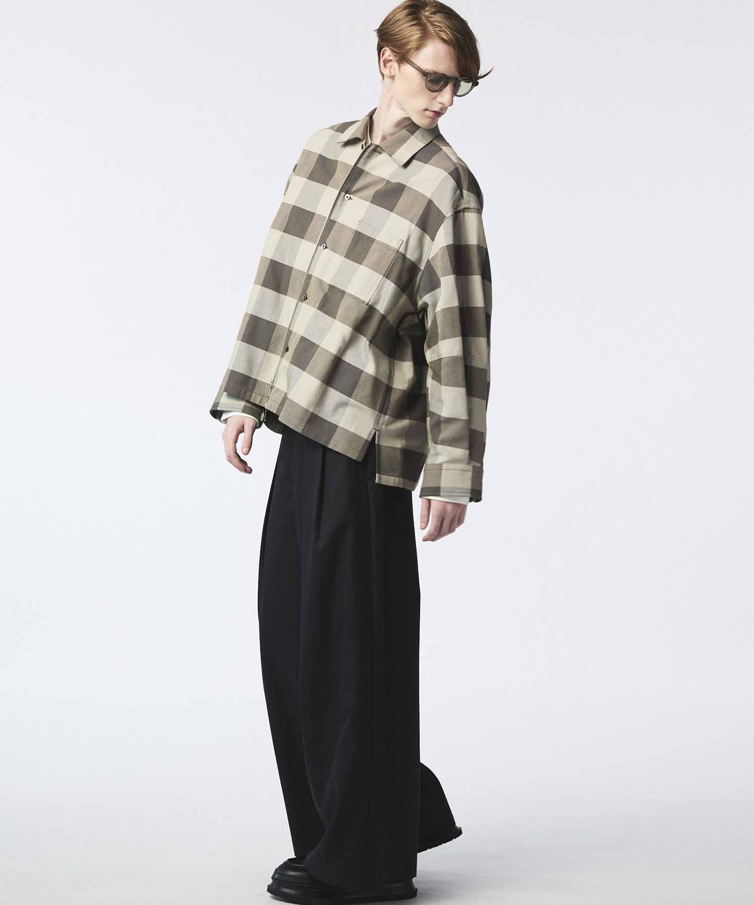 [Sales open at 12:00 on Saturday, September 13th] [Italian Dead Stock Fabric] Prime-Over 2way Zip Shirts