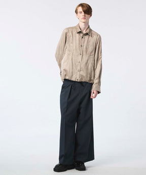 Curve Pocket A Light Eco Suede Shirt