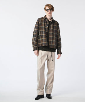 [Sale starts at 12:00 pm on Saturday, September 13th] [Italian Dead Stock Fabric] Prime-Over Curved Pocket Shirts Blouson