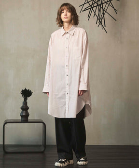 [Sales open at 12:00 on Saturday, September 13th] [Italian Dead Stock Fabric] Prime-Over Maxi Shirts Coat