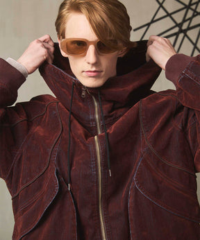 Different Material Docking Prime-Over Military Blouson