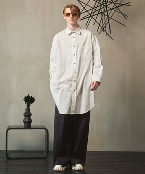 4 가지 색상 샹 브레이 세탁 가능한 양모 프라임 전역의 두 개의 턱 넓은 바지