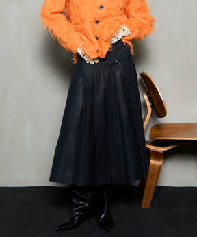 [25Winter预购]素食皮革中长裙