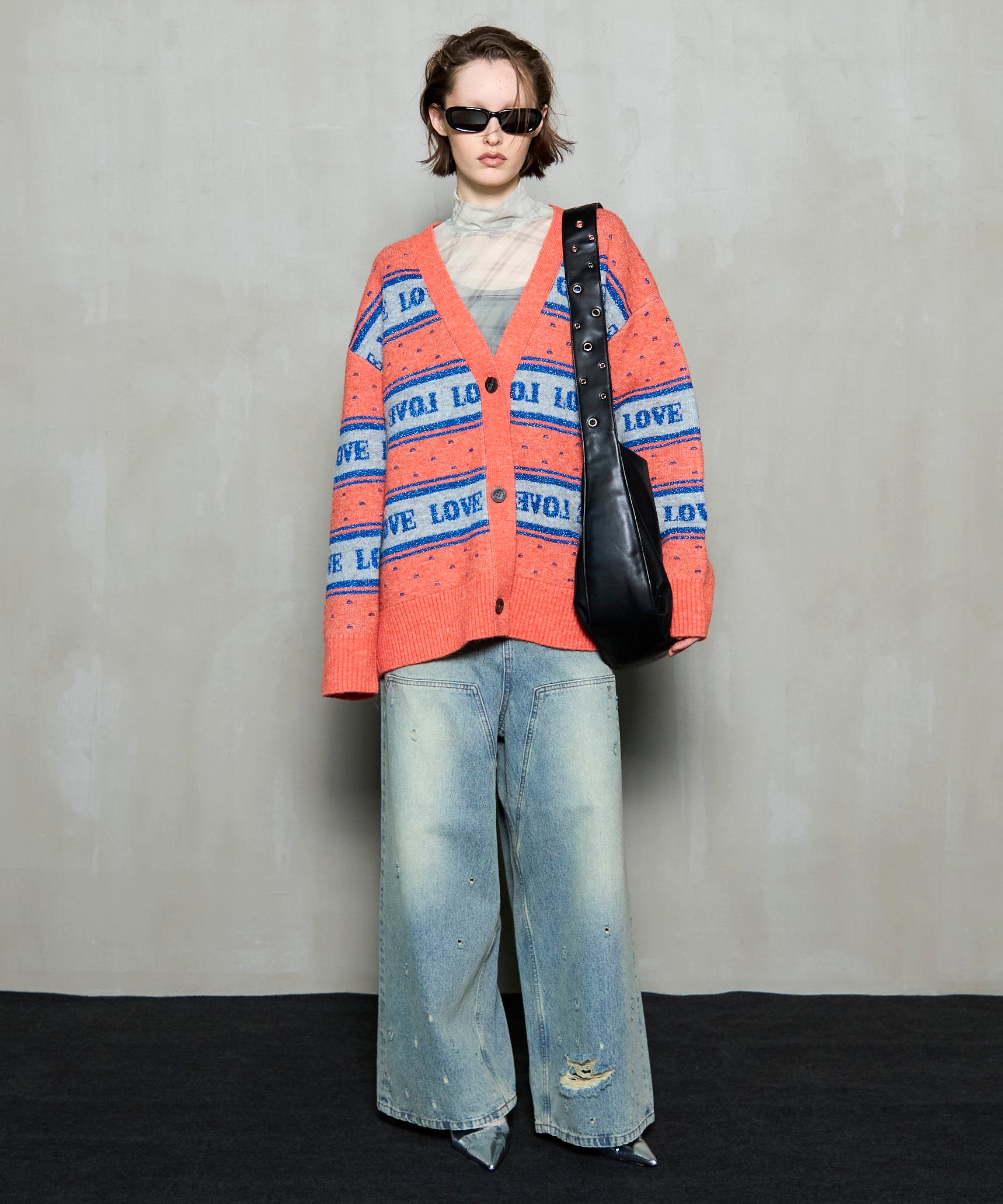 [25WINTER PRE-ORDER] LOVE Jacquard Cardigan