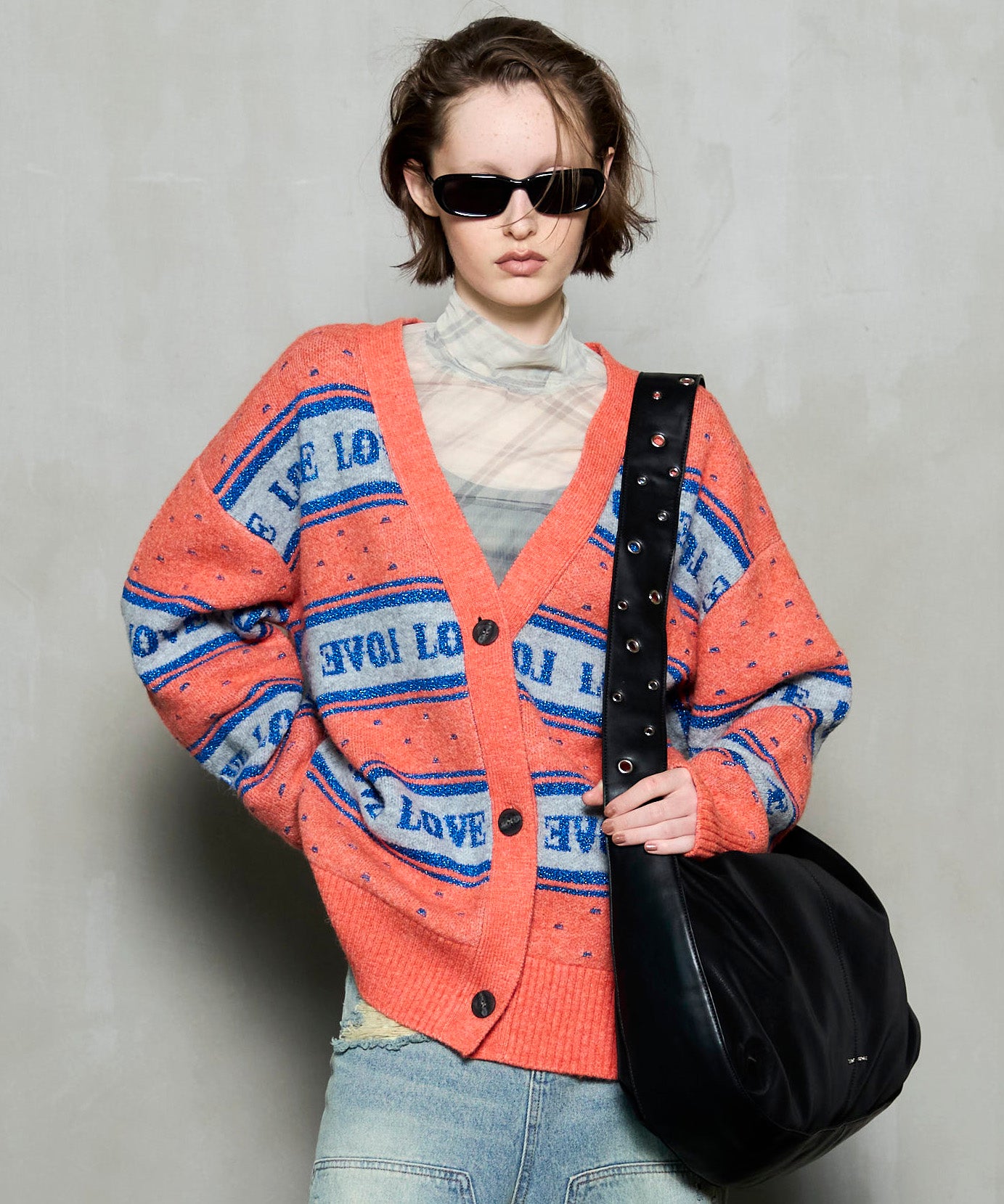 [25WINTER PRE-ORDER] LOVE Jacquard Cardigan