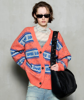 [25WINTER PRE-ORDER] LOVE Jacquard Cardigan
