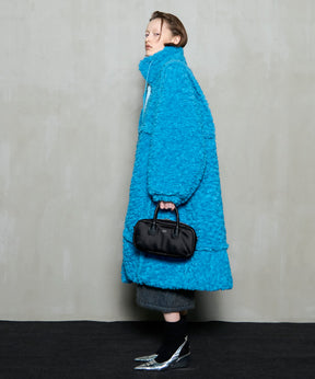 [25WINTER PRE-ORDER] Cut Off High Neck Boa Coat