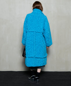 [25WINTER PRE-ORDER] Cut Off High Neck Boa Coat