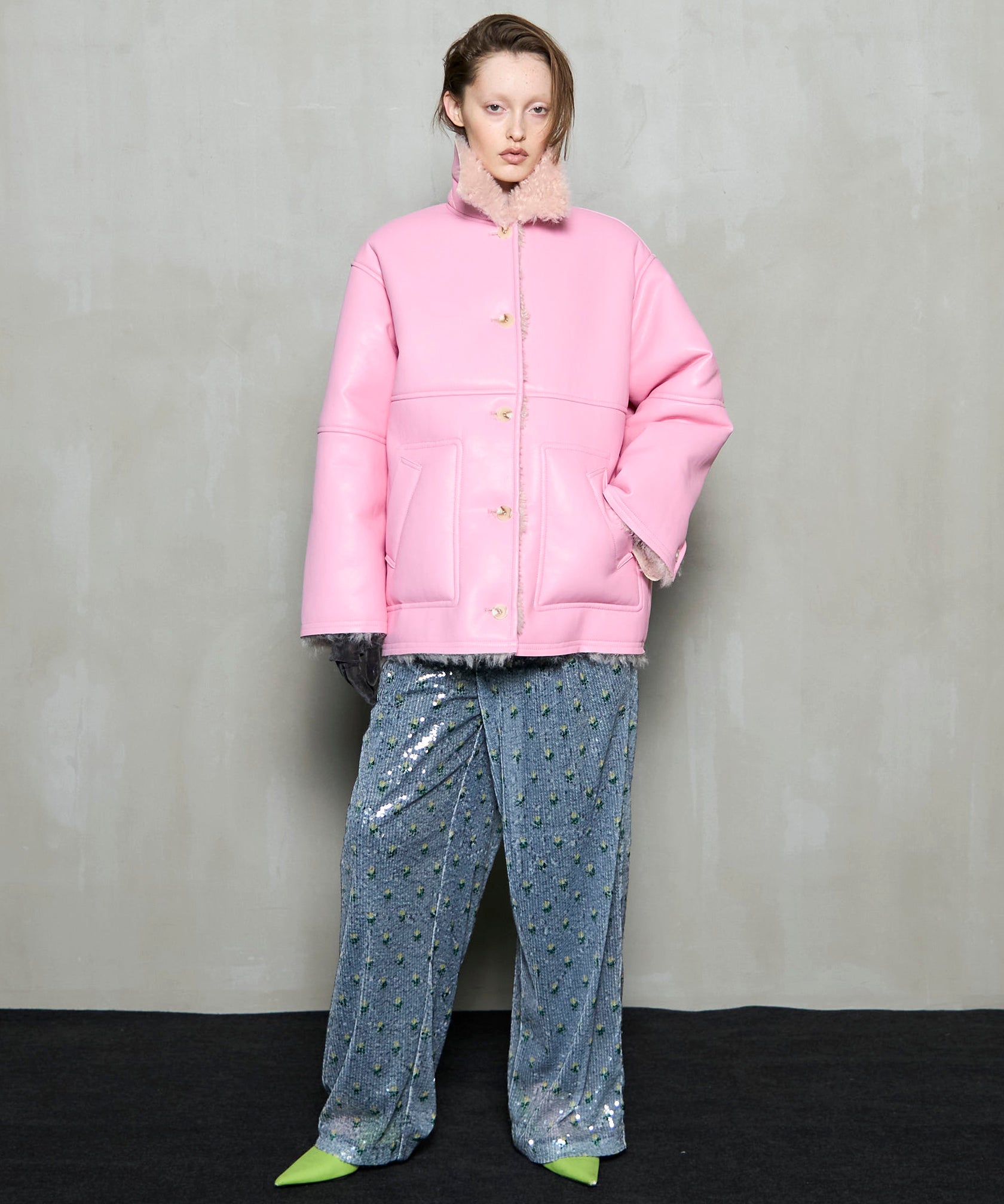 [25WINTER PRE-ORDER] Reversible Mouton Coat