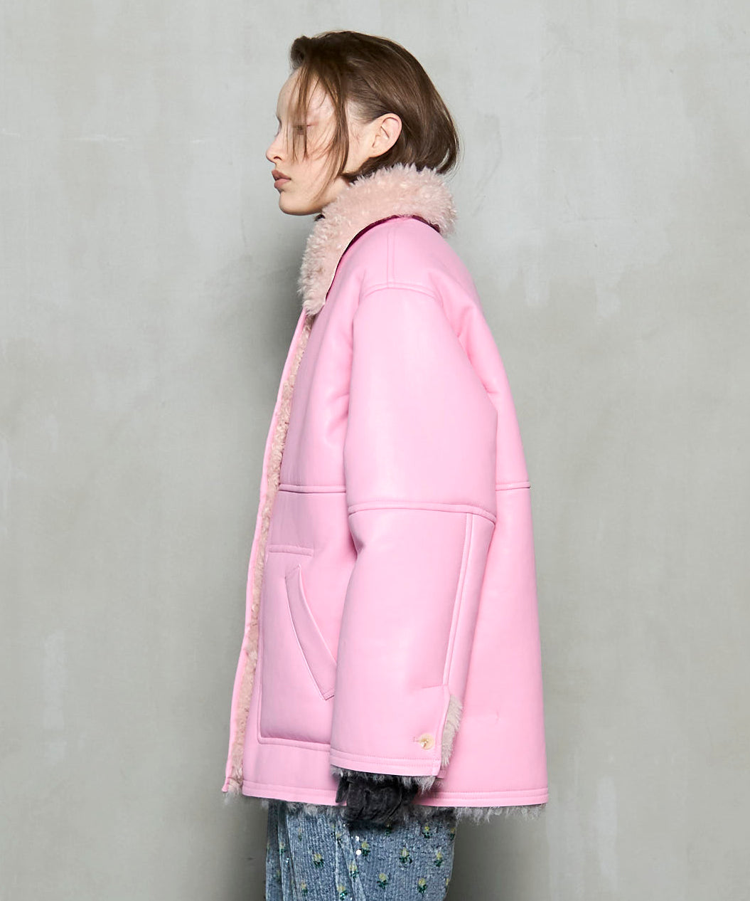 [25WINTER PRE-ORDER] Reversible Mouton Coat